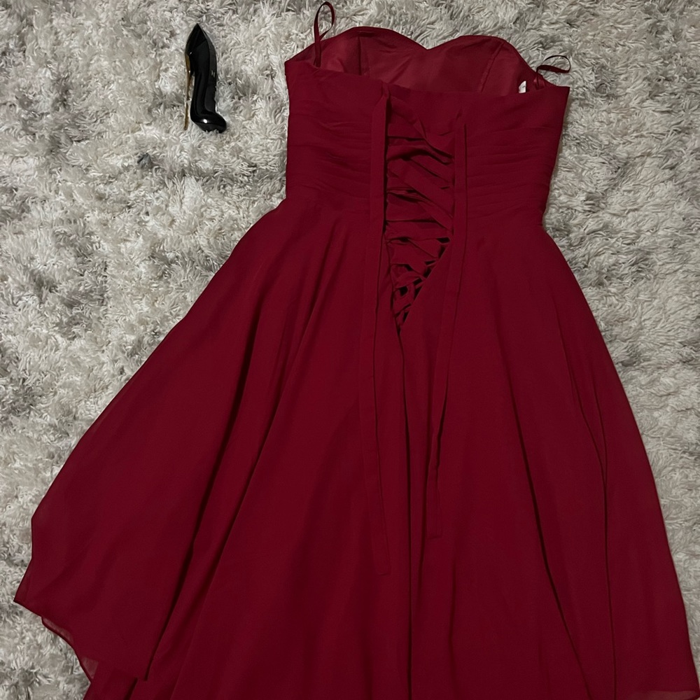 Chiffon Burgundy dress